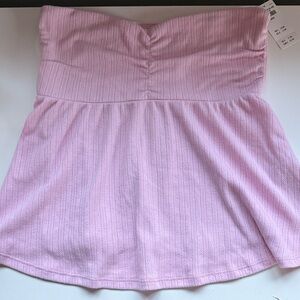 Hollister Pink Strapless Top